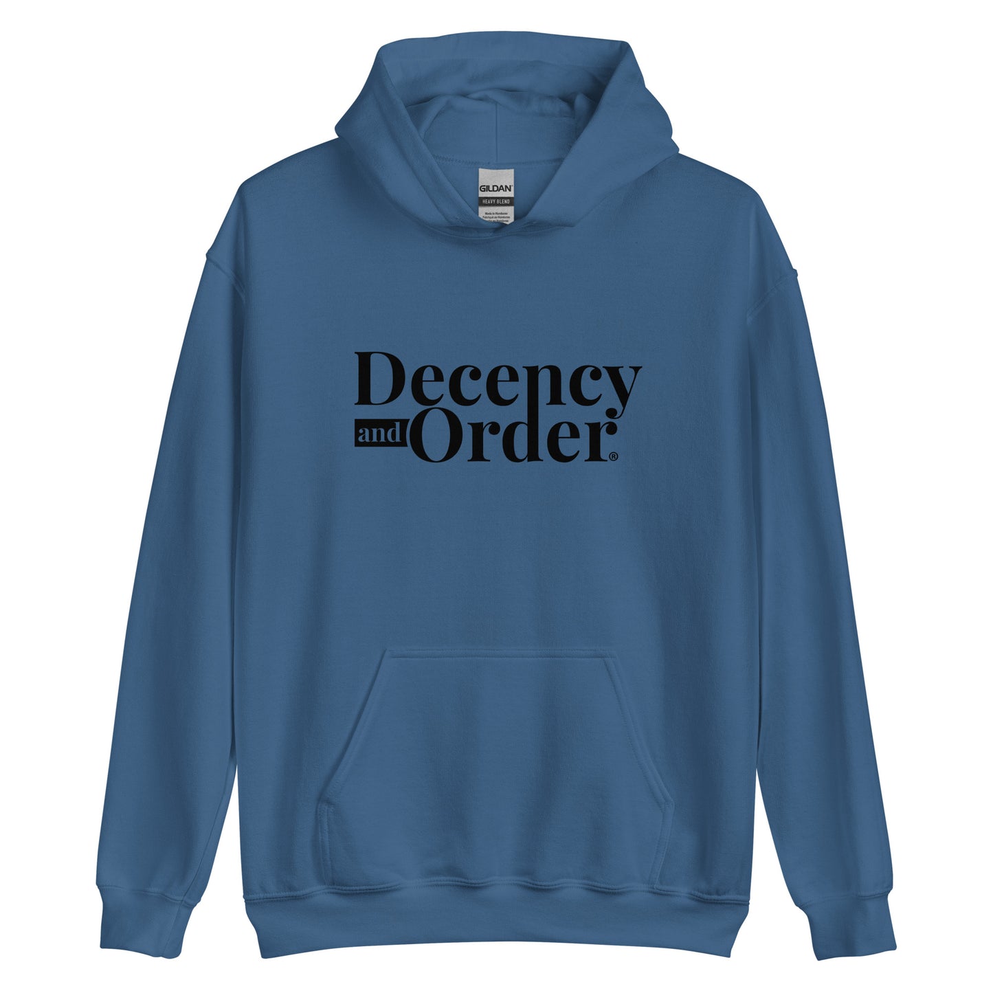 Decency And Order Hoodie (Black Logo)