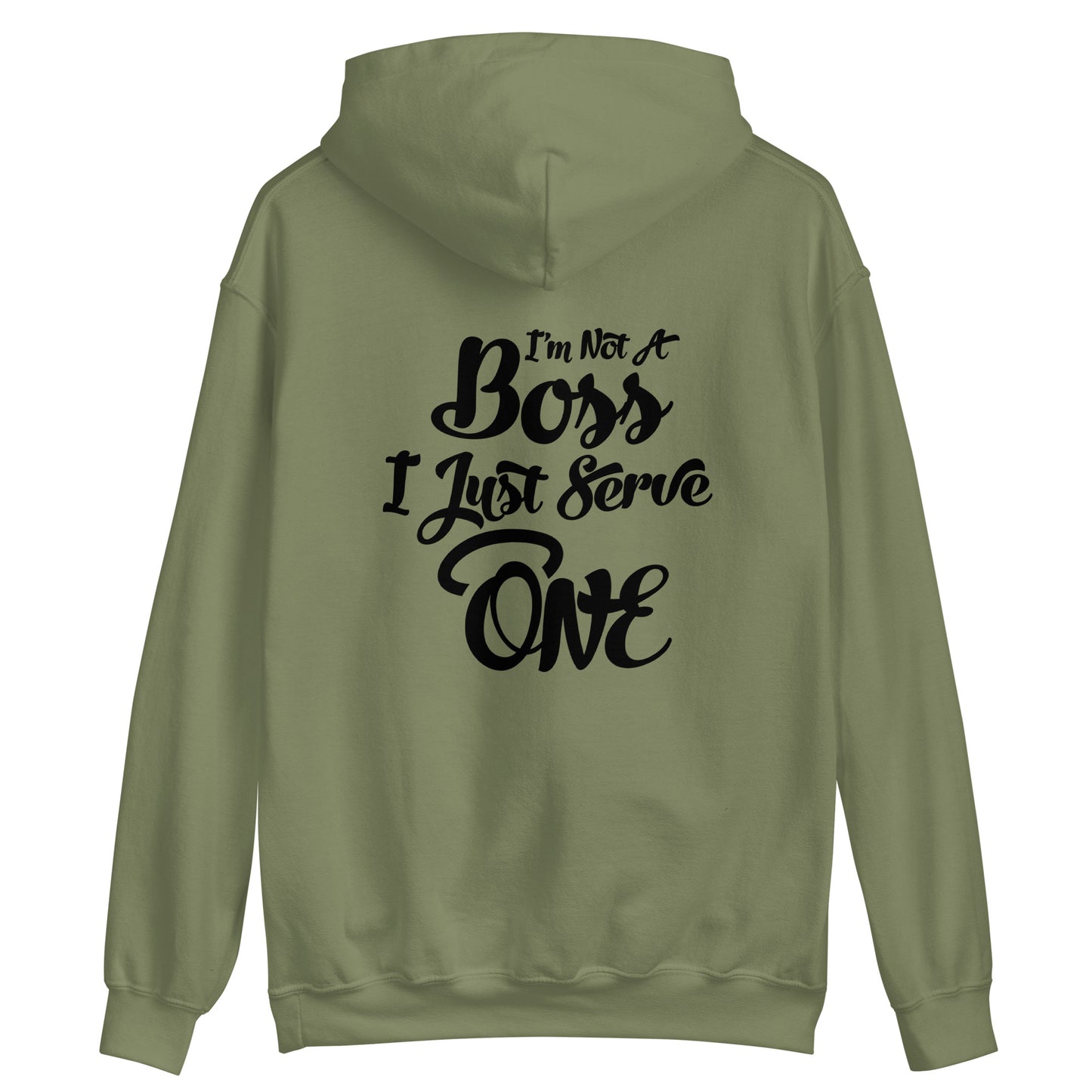 I'm Not A Boss (Black Print) Unisex Hoodie