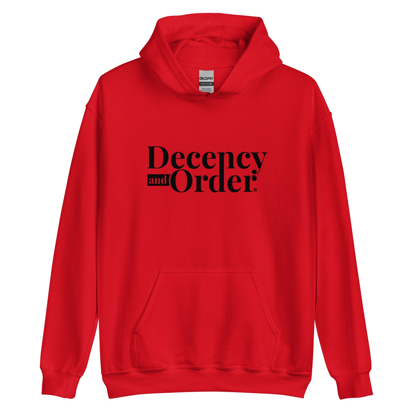 Decency And Order Hoodie (Black Logo)