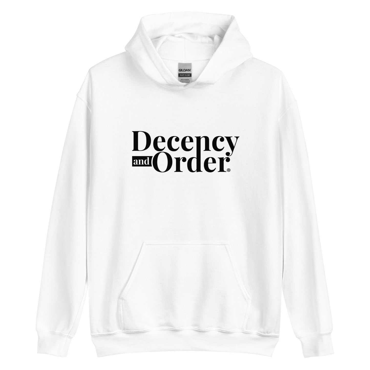 Decency And Order Hoodie (Black Logo)