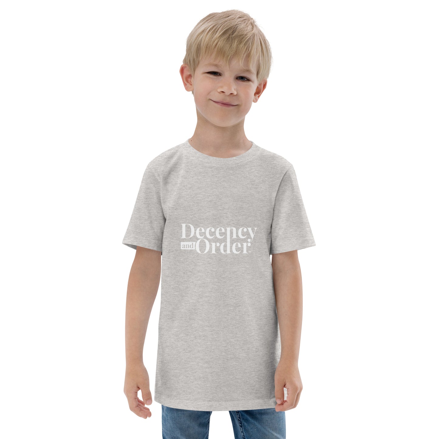 Youth Decency And Order t-shirt (White Print)