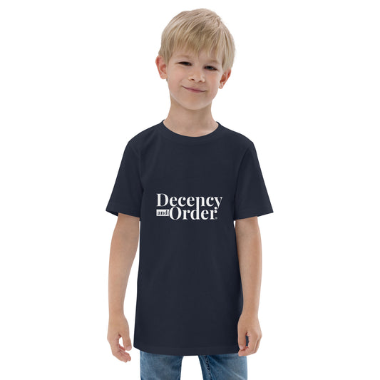 Youth Decency And Order t-shirt (White Print)