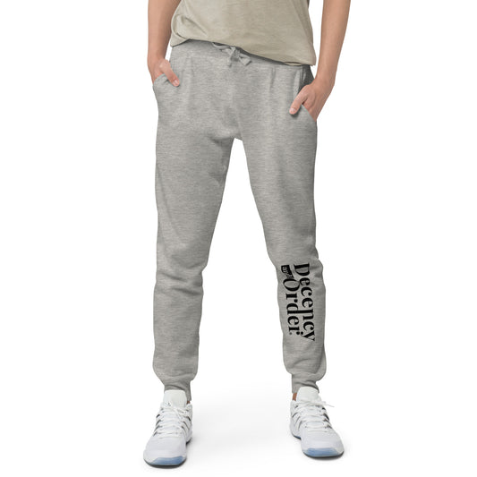 Decency And Order fleece sweatpants (Black Logo)