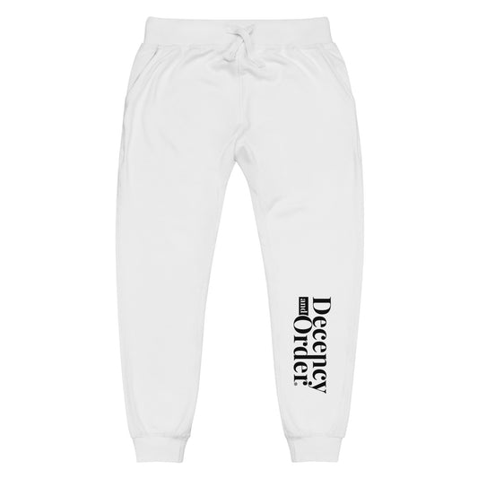 Decency And Order fleece sweatpants (Black Logo)