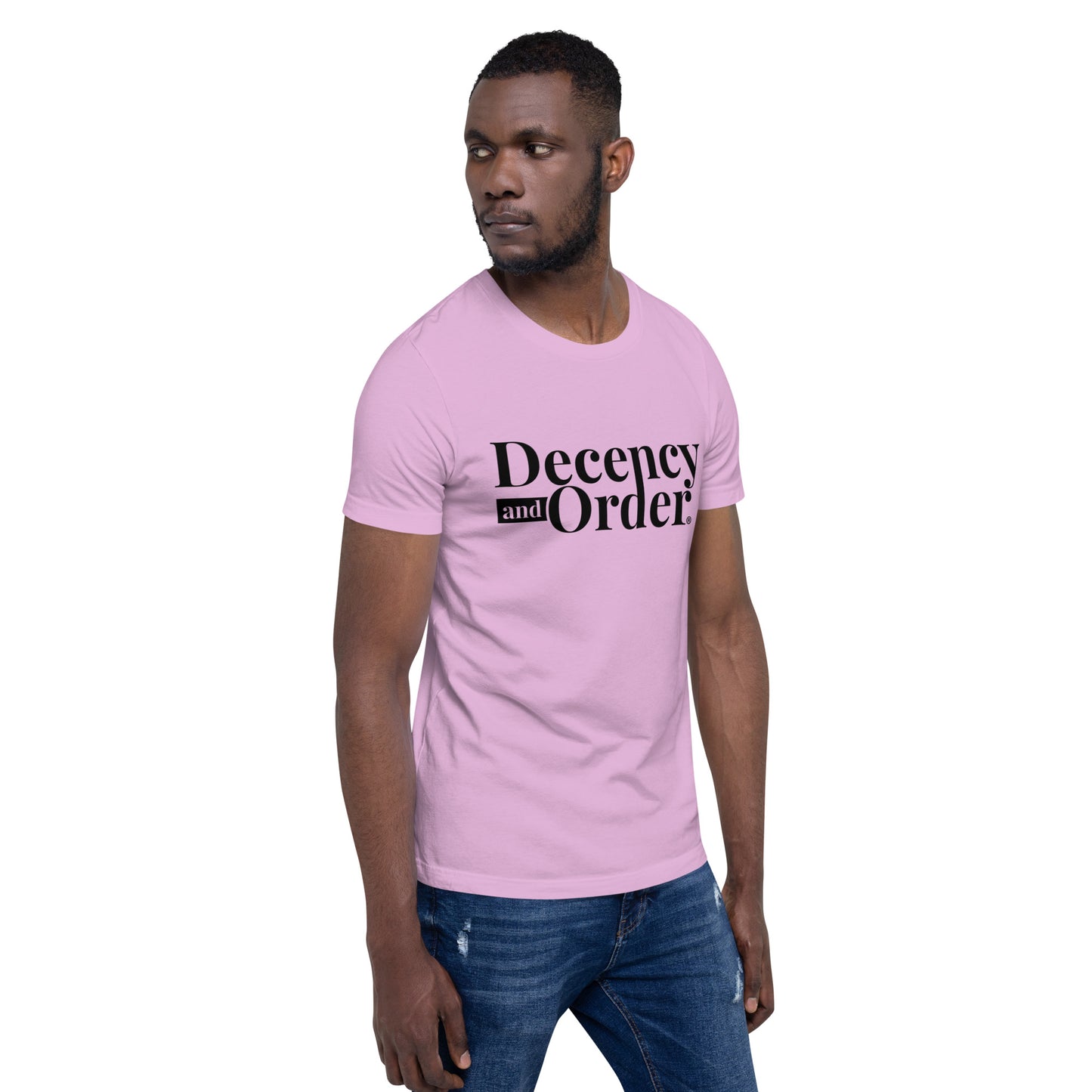 Decency And Order T-shirt Unisex (Black Logo)