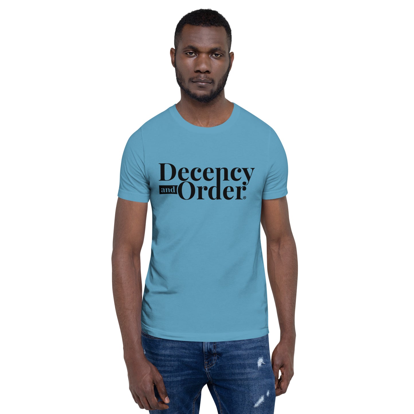 Decency And Order T-shirt Unisex (Black Logo)