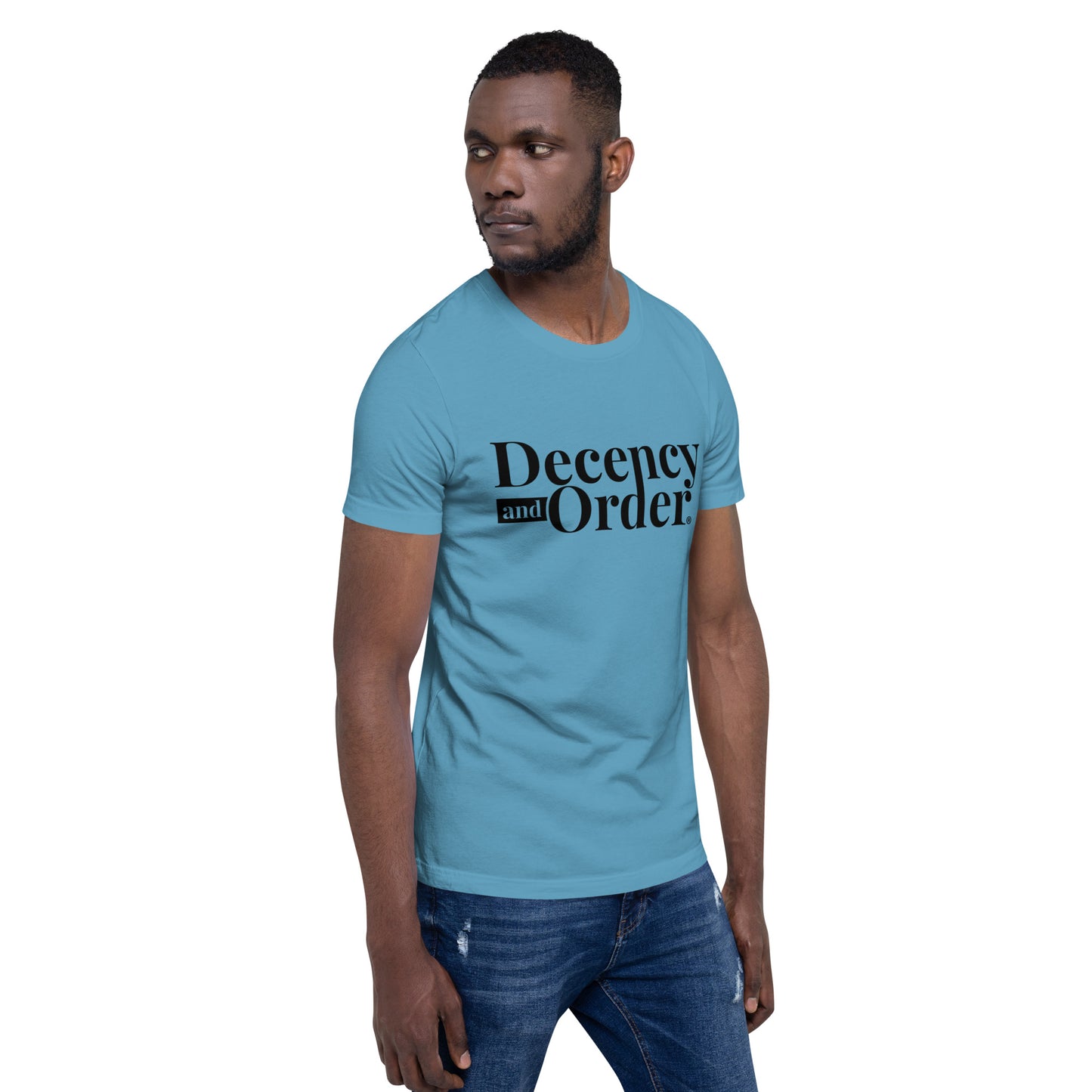 Decency And Order T-shirt Unisex (Black Logo)