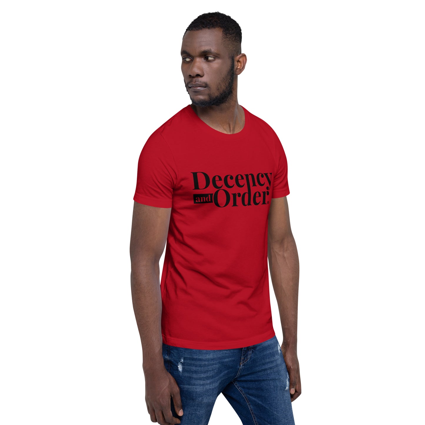 Decency And Order T-shirt Unisex (Black Logo)