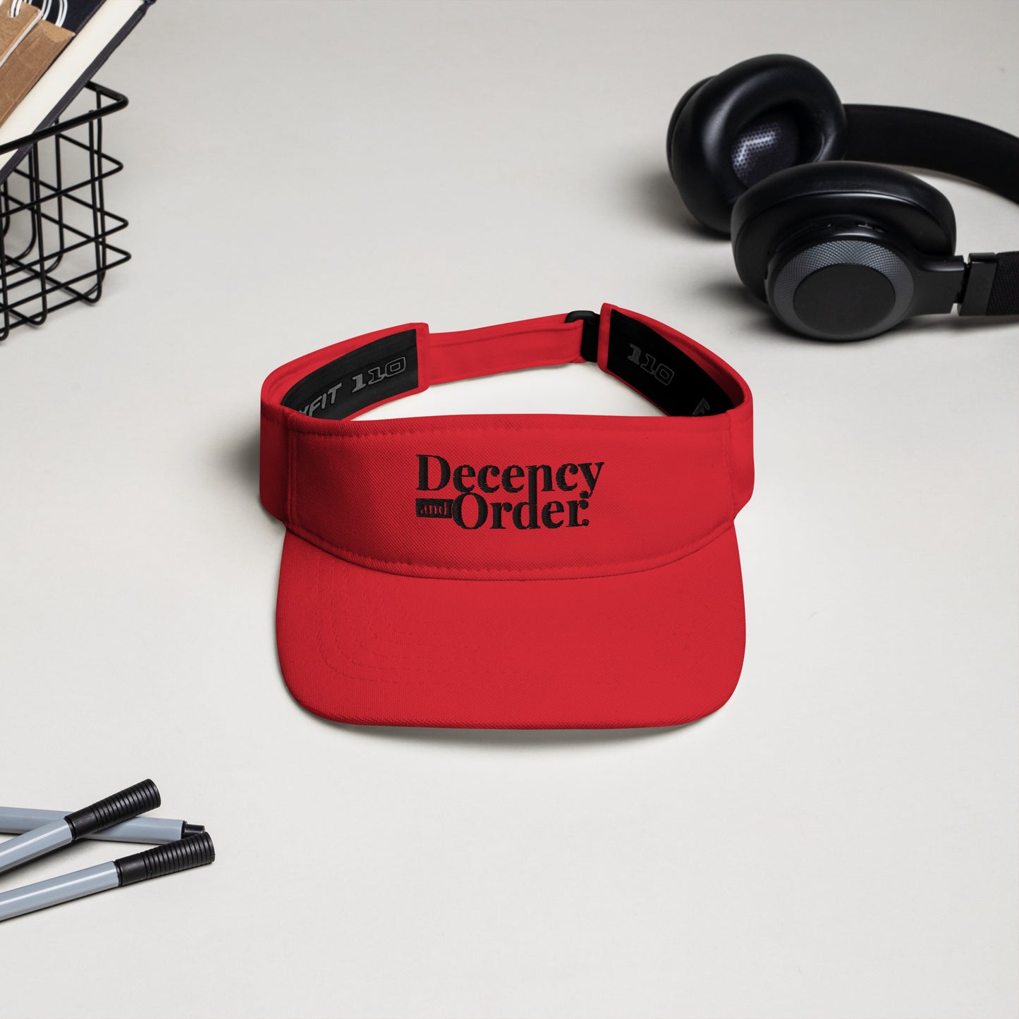 Decency And Order Visor (Black Logo)