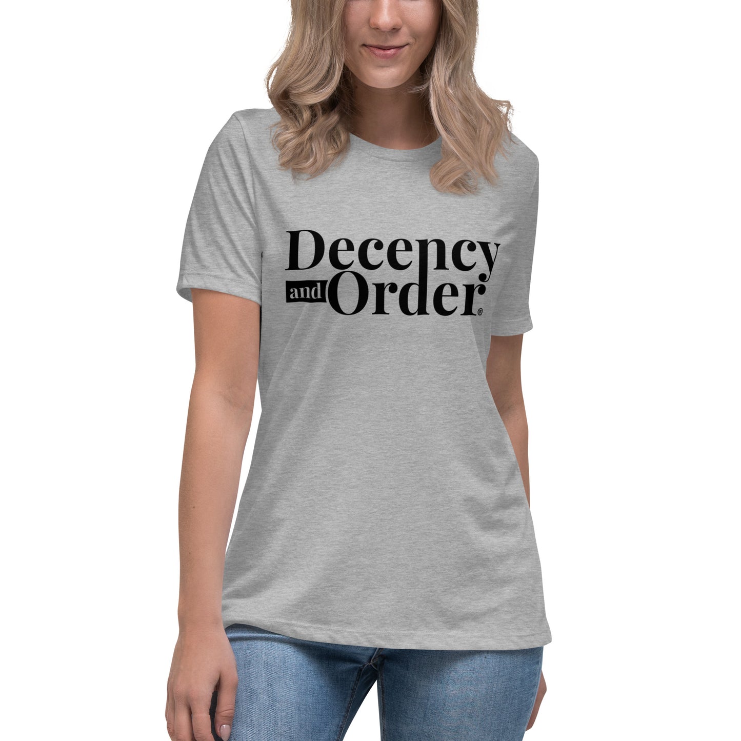 Decency And Order Relaxed T-Shirt (Black Logo)