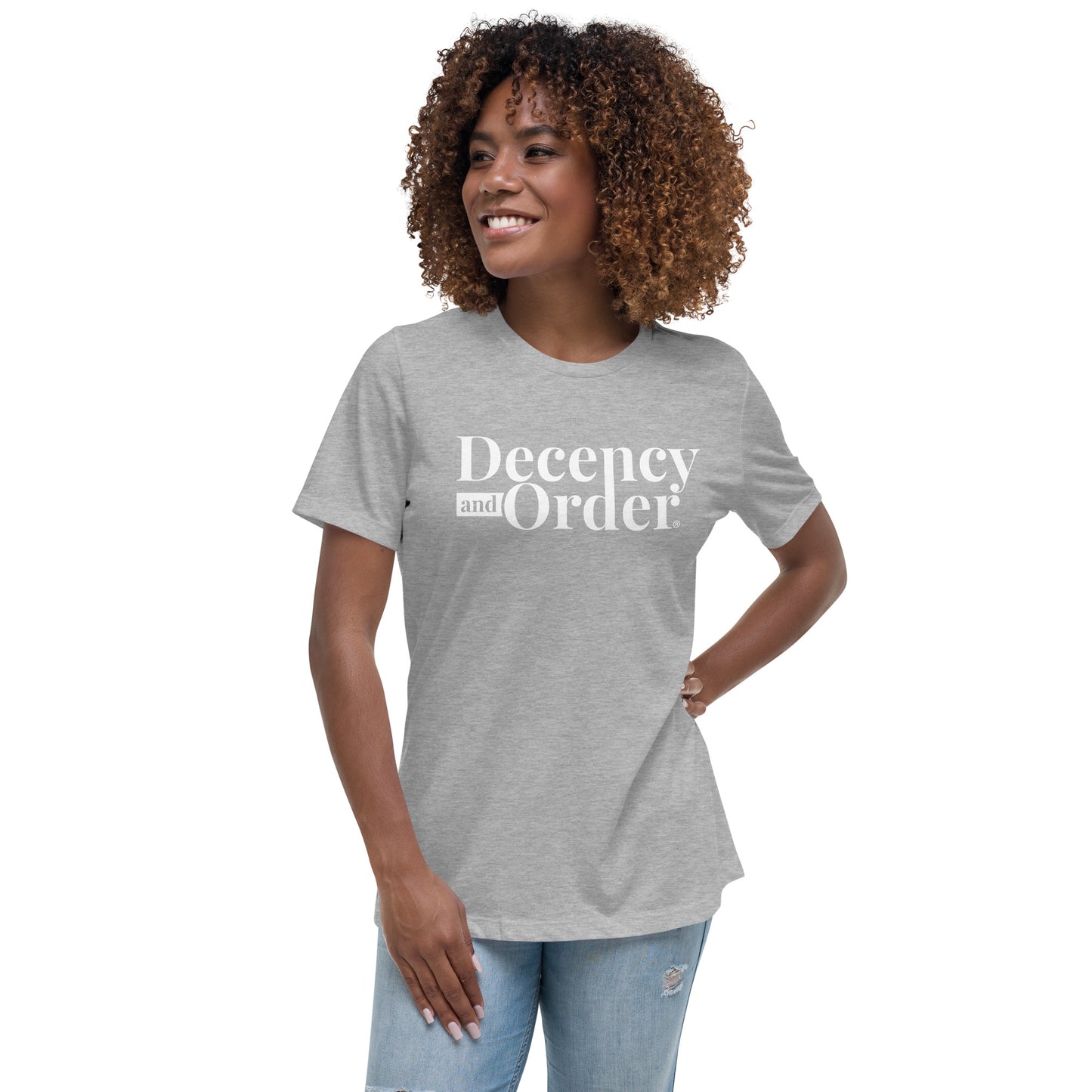 Decency And Order Relaxed T-Shirt (White Logo)