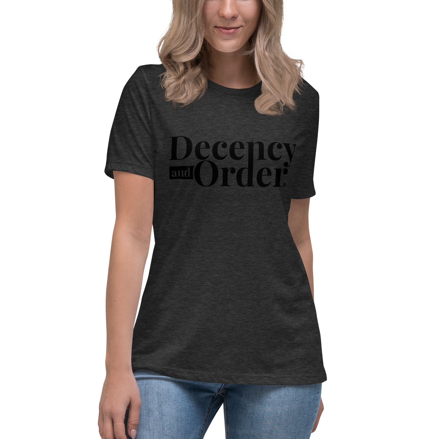 Decency And Order Relaxed T-Shirt (Black Logo)