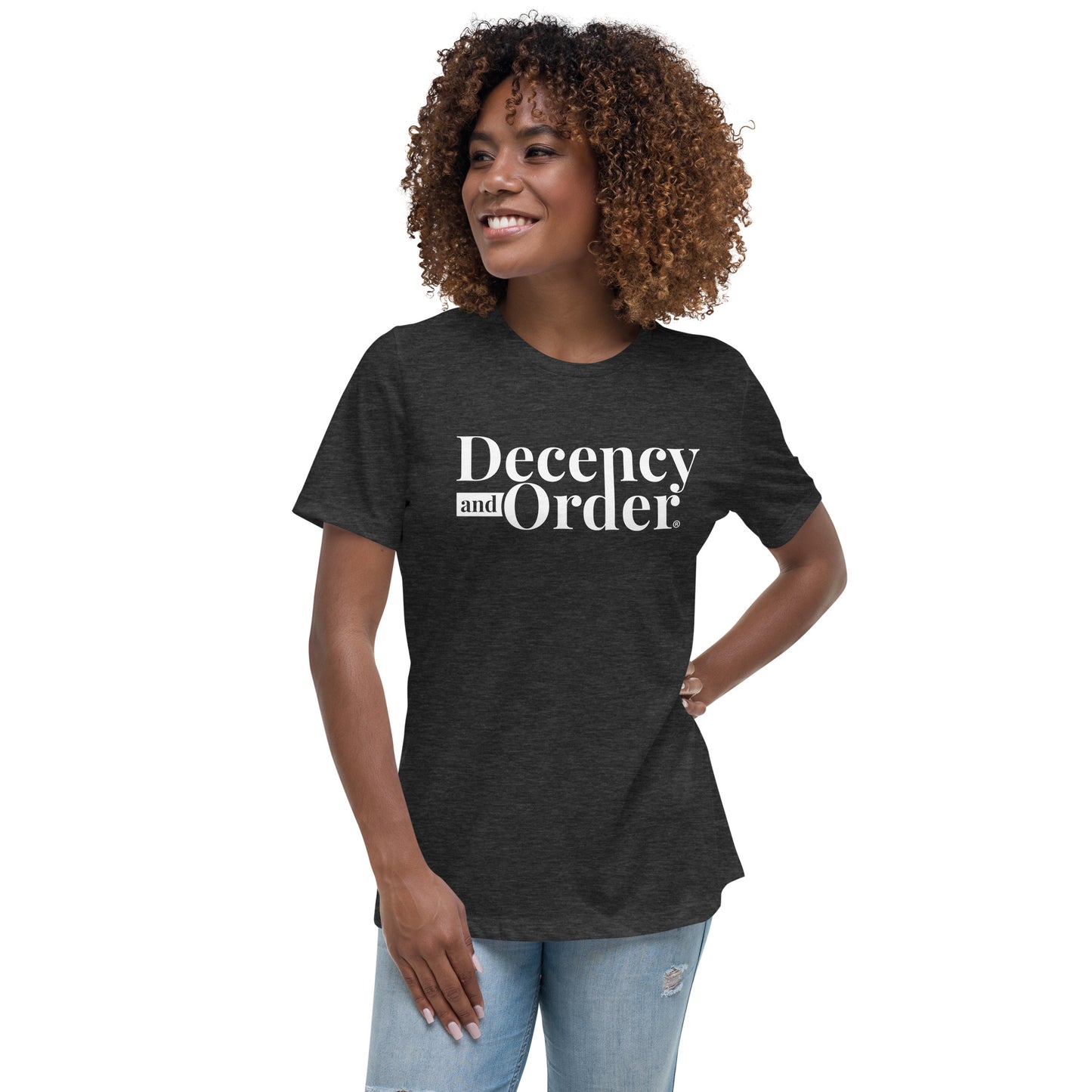 Decency And Order Relaxed T-Shirt (White Logo)