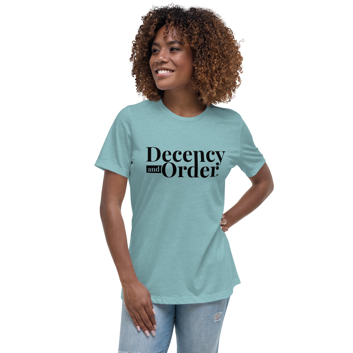 Decency And Order Relaxed T-Shirt (Black Logo)