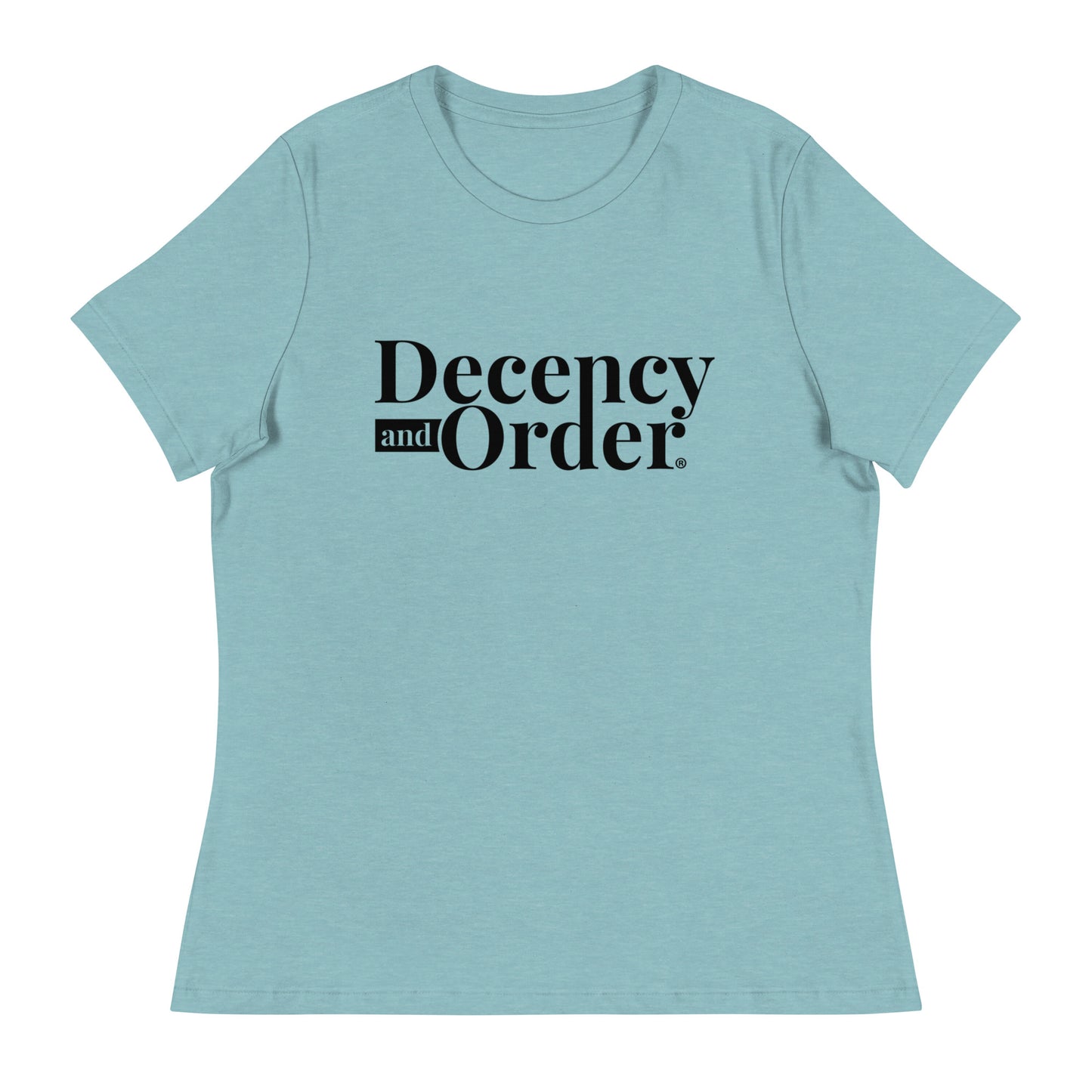 Decency And Order Relaxed T-Shirt (Black Logo)