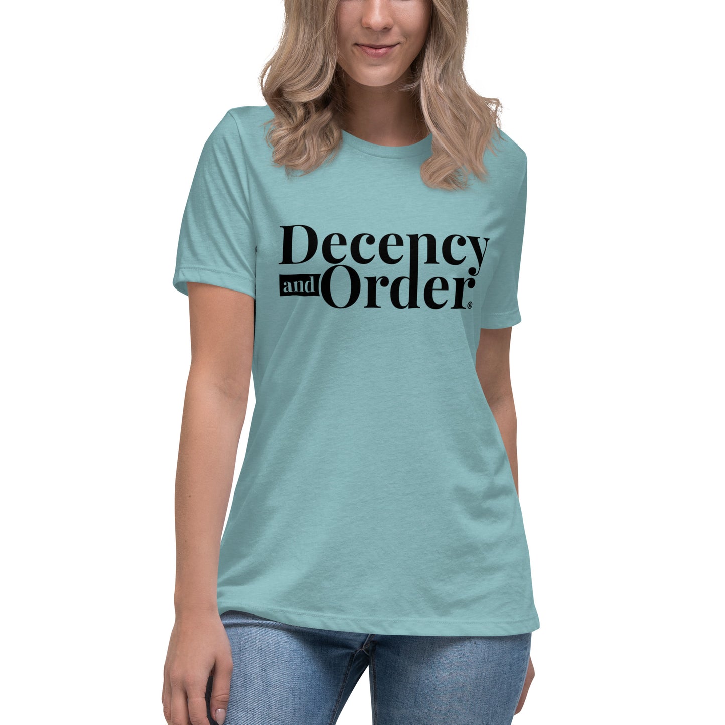 Decency And Order Relaxed T-Shirt (Black Logo)