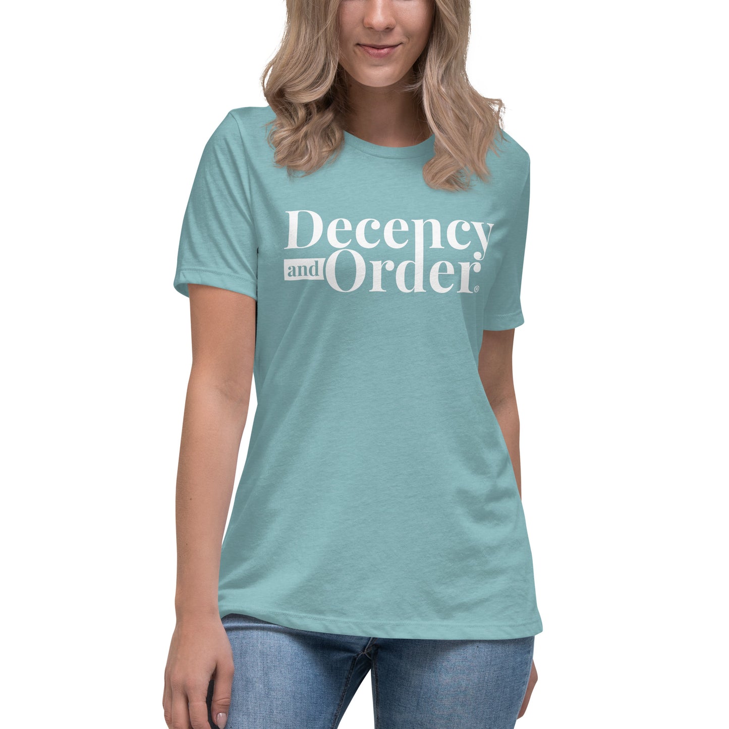 Decency And Order Relaxed T-Shirt (White Logo)