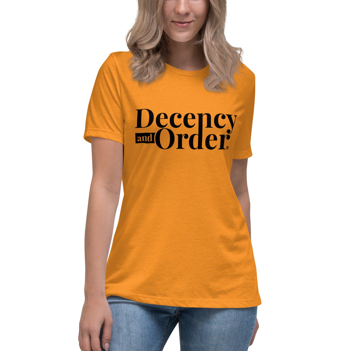 Decency And Order Relaxed T-Shirt (Black Logo)