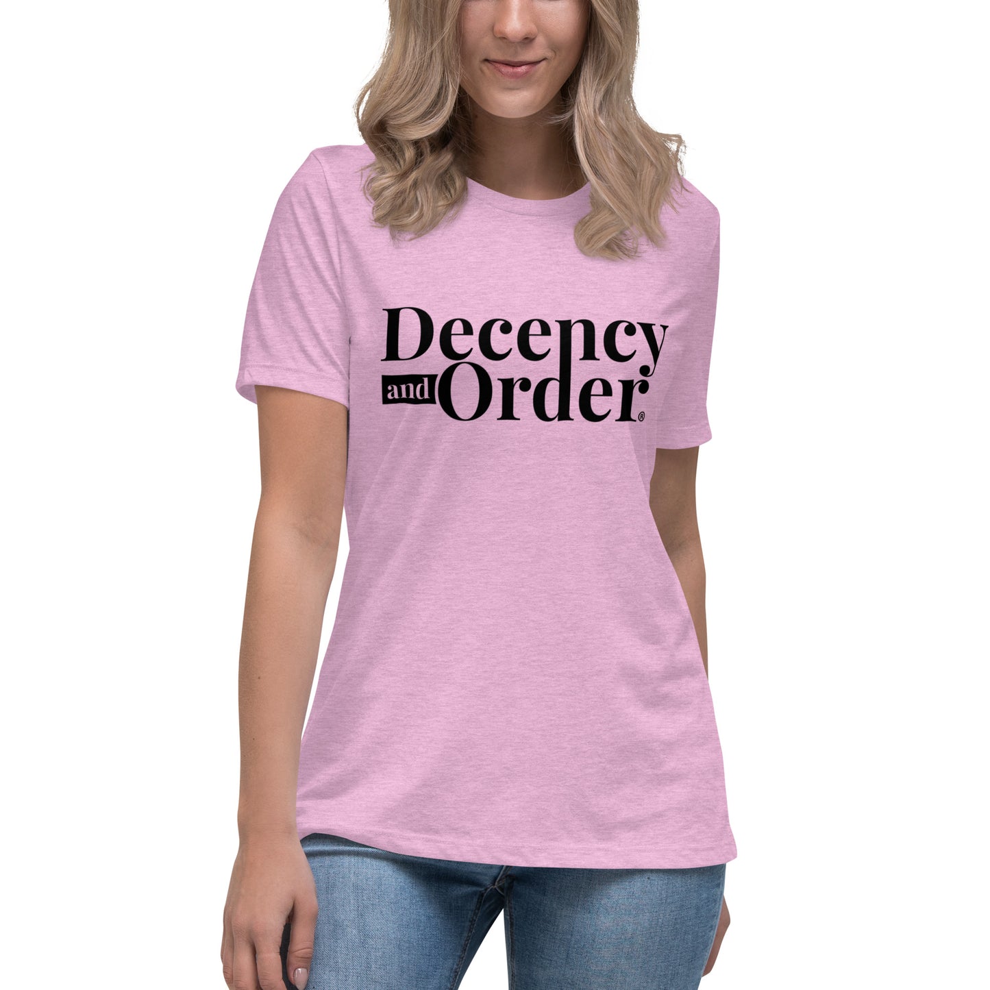 Decency And Order Relaxed T-Shirt (Black Logo)