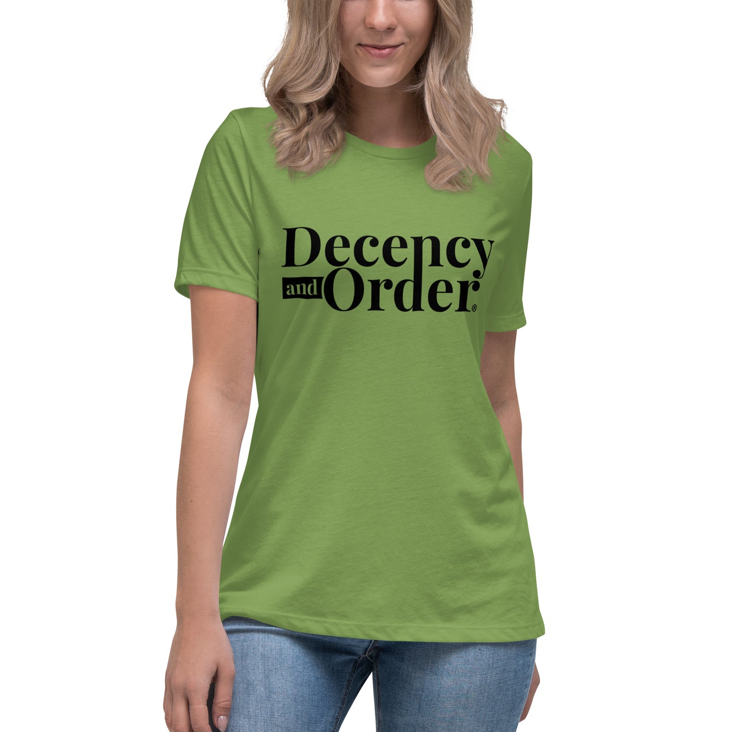 Decency And Order Relaxed T-Shirt (Black Logo)