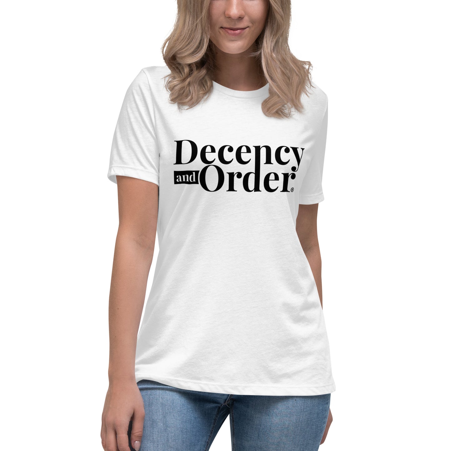 Decency And Order Relaxed T-Shirt (Black Logo)